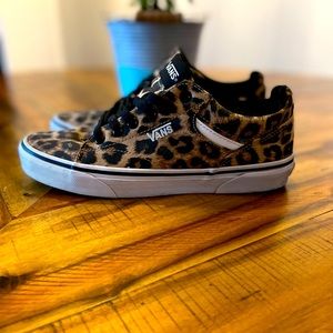 Womens Leopard Print Vans Shoes